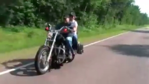 Capsurz Riding a Motorcycle